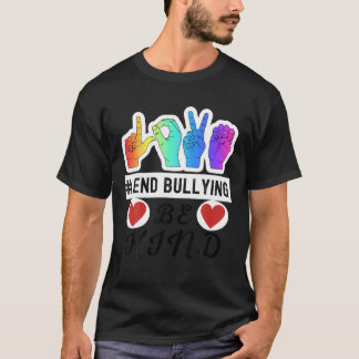 Unity Day Orange Kids 2021 Anti Bullying Love Sign T-Shirt