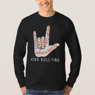Unity Day Orange Kids 2022 Anti Bullying Love Sign T-Shirt