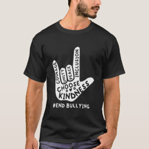 Unity Day Orange Kids 2022 Anti Bullying Love Sign T-Shirt