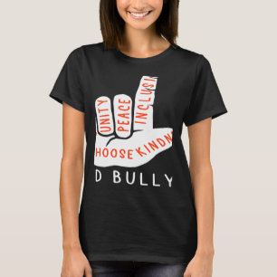 Unity Day Orange Kids 2022 Anti Bullying Love Sign T-Shirt