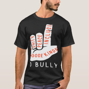 Unity Day Orange Kids 2022 Anti Bullying Love Sign T-Shirt