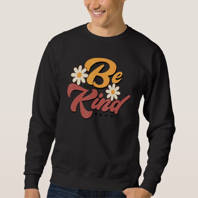 Unity Day Orange Retro Teacher Kindness Antibulliy Sweatshirt (Front)