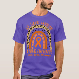 Unity Day We Wear Orange ADHD Awareness Peace Love T-Shirt