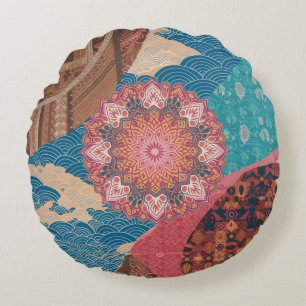 Unity in Design Cultural Fusion Throw Pillow