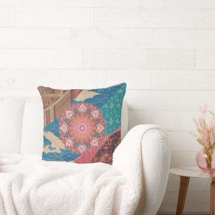 Unity in Design Cultural Fusion Throw Pillow