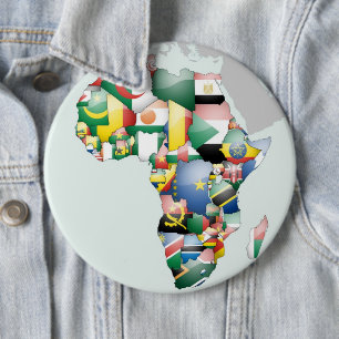 Unity in Diversity: Africa's Flags Collection 6 Cm Round Badge