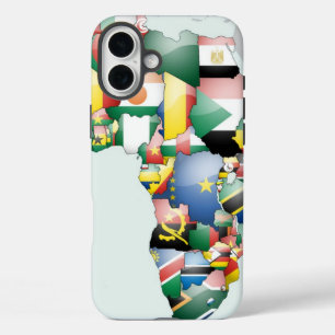 Unity in Diversity: Africa's Flags Collection iPhone 16 Plus Case