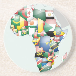 Unity in Diversity: Africa's Flags Collection Coaster