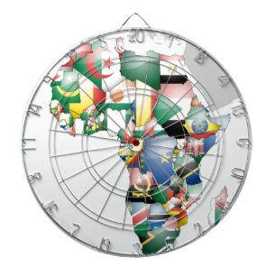 Unity in Diversity: Africa's Flags Collection Dartboard