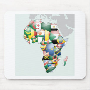 Unity in Diversity: Africa's Flags Collection Mouse Pad