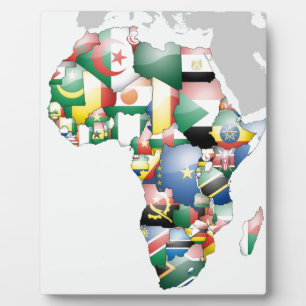 Unity in Diversity: Africa's Flags Collection Plaque