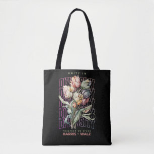 Unity In Diversity Harris Walz 2024 Dusty Rose Tote Bag
