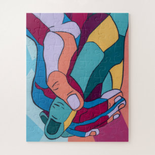 Unity in Diversity holding hands puzzle. Jigsaw Puzzle