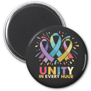 unity in every huue breast cancer awareness  sweat magnet