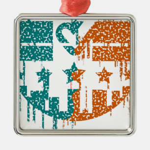 Unity in Motion - Drips of Democracy Metal Ornament