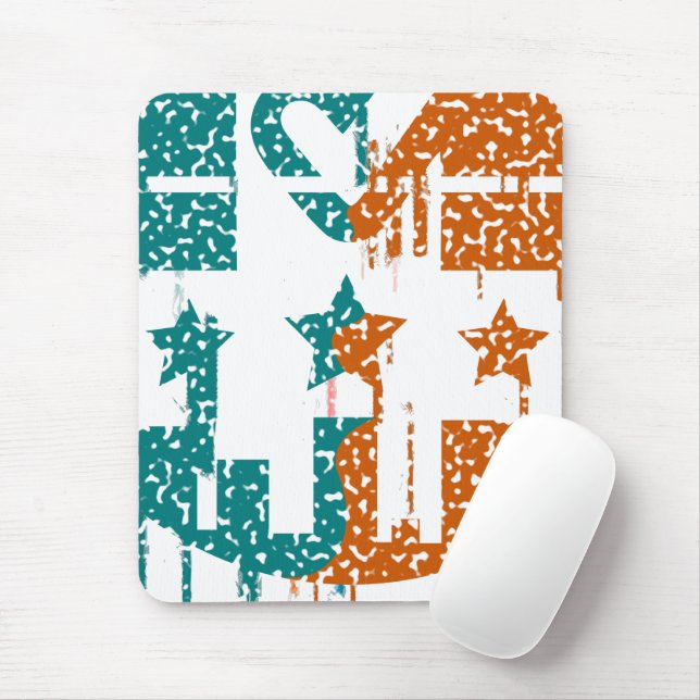 Unity in Motion - Drips of Democracy Mouse Pad (With Mouse)