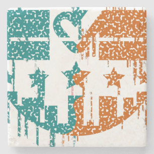 Unity in Motion - Drips of Democracy Stone Coaster