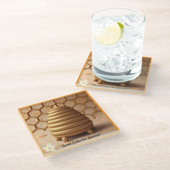 "Unity in Nature" Glass Coaster (Angled)