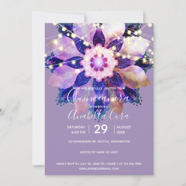 Unity Mandala Invitation (Front)