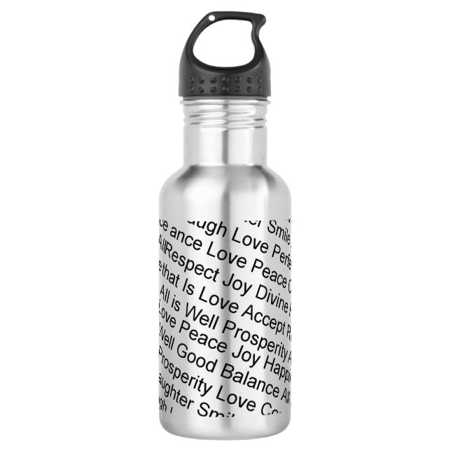 Unity of Fort Collins Emoto water bottle (Front)