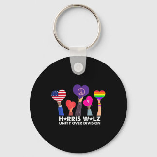Unity Over Division Harris 2024 Wheimer 2024 Vote  Key Ring