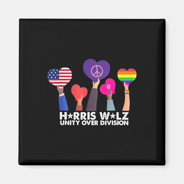 Unity Over Division Harris 2024 Wheimer 2024 Vote  Magnet (Front)