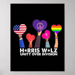 Unity Over Division Harris 2024 Wheimer 2024 Vote  Poster