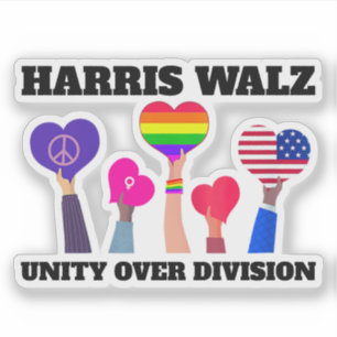 Unity Over Division Kamala Harris Tim Walz
