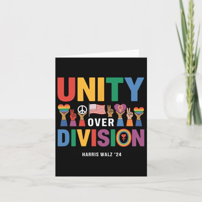 Unity Over Division Pride Harris W 24  Card (Front)