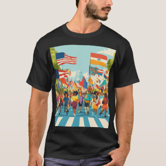 Unity Parade: Celebrating Diversity; USA  Election T-Shirt