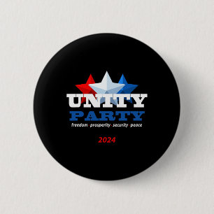 Unity Party 2024 Trump President 6 Cm Round Badge