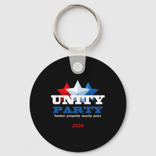 Unity Party Republican Funny Quote Key Ring