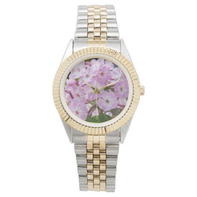 Unity Phlox Petals – Bright Pink Floral Watch (Front)