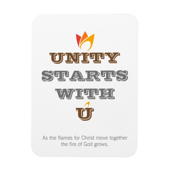UNITY STARTS WITH U MAGNET (Vertical)