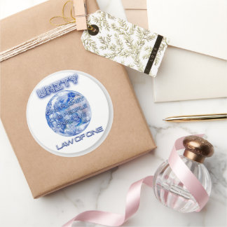 UNITY stickers! UNITE Planetary Stickers! Classic Round Sticker