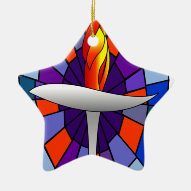 Unity Temple Chalice Products Ceramic Tree Decoration (Front)