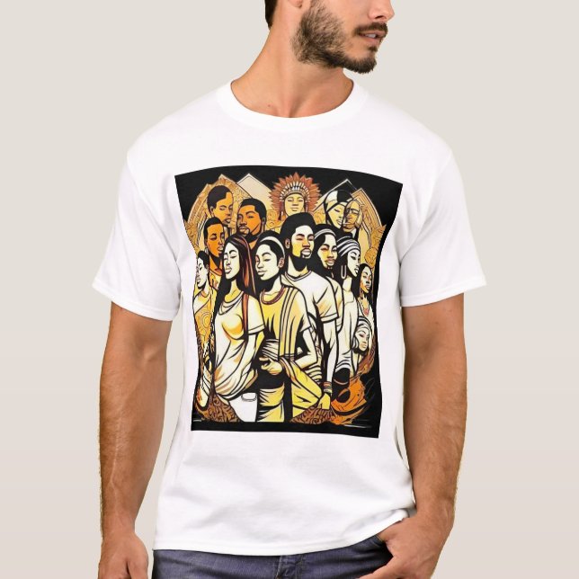 Unity Threads: Celebrate Diversity and Inclusion w T-Shirt (Front)