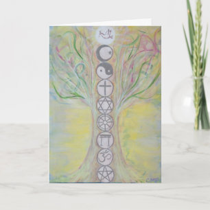 Unity Tree Greeting Card - Love Knows the Way