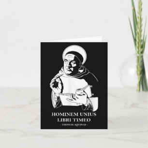 Unius Libri Philosopher Thomas Aquinas Quote  Card