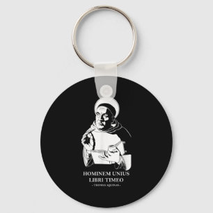 Unius Libri Philosopher Thomas Aquinas Quote  Key Ring