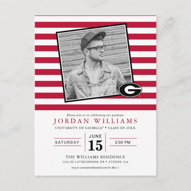 Univeristy of Georgia Graduation Announcement (Front)