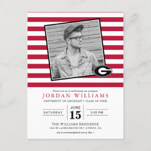 Univeristy of Georgia Graduation Announcement Postcard