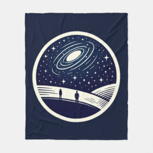 Universal Contemplation Blanket Minimalist Cosmic