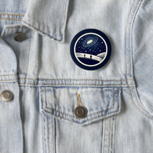 Universal Contemplation Blanket Minimalist Cosmic 6 Cm Round Badge