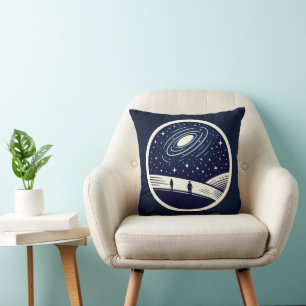 Universal Contemplation Blanket Minimalist Cosmic Cushion