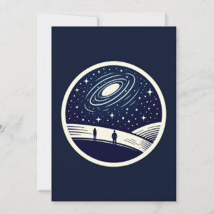 Universal Contemplation Blanket Minimalist Cosmic Holiday Card