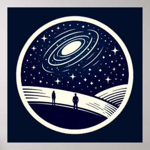 Universal Contemplation Blanket Minimalist Cosmic Poster