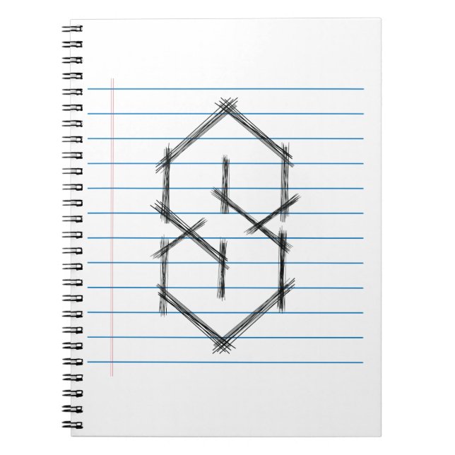 Universal Cool Point S Doodle 90s kids middle Notebook (Front)