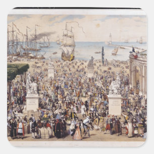 Universal Democratic & Social Republic Square Sticker
