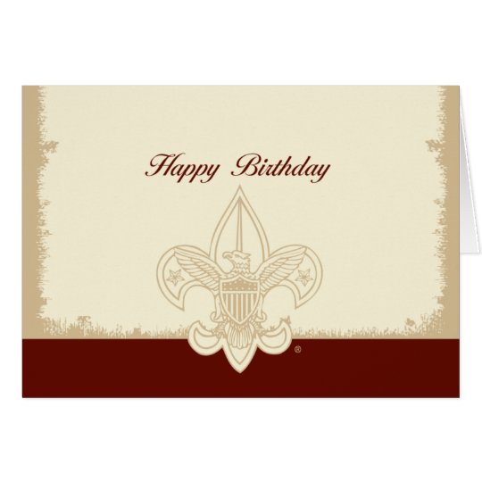 Universal Emblem Happy Birthday Card